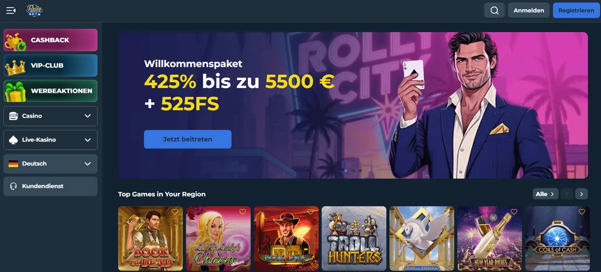 RollySpin Startseite online casino höchste RTP
