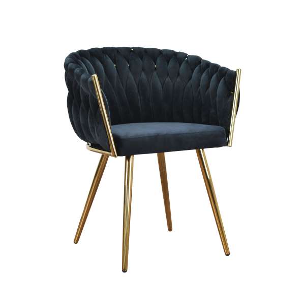 RILASSA GOLD - Chair with fabric choices