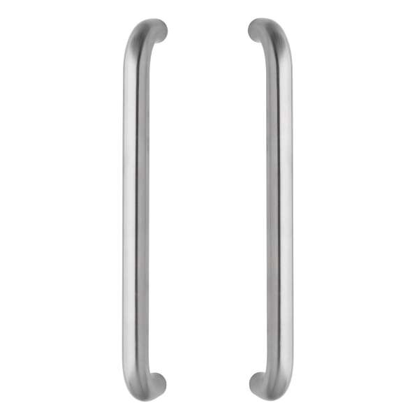 PUSH HANDLE SET U-SHAPED 455X80X30 DRILLING DIMENSION 425 MM BRUSHED STAINLESS STEEL