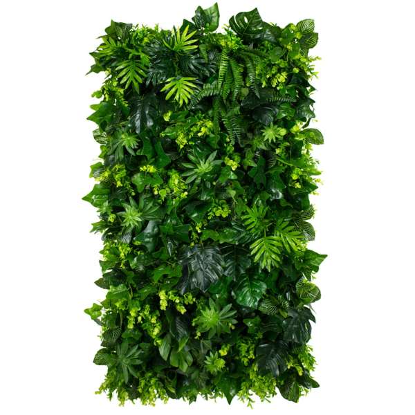 Grünes Innenpaneel - Vertikaler Garten Jungle Heart 50x100 cm