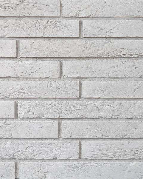 Long White 44 cm - baldosas de ladrillo, revestimiento de pared para la pared