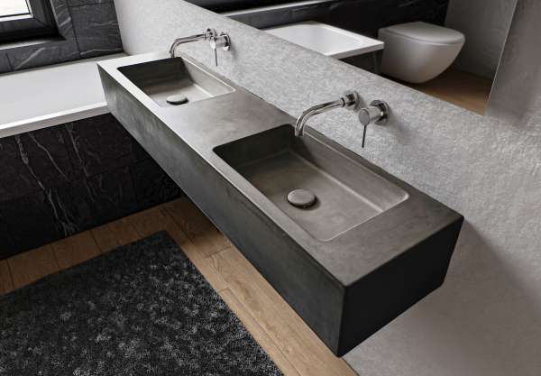 Quello Q50 Double - concrete washbasin