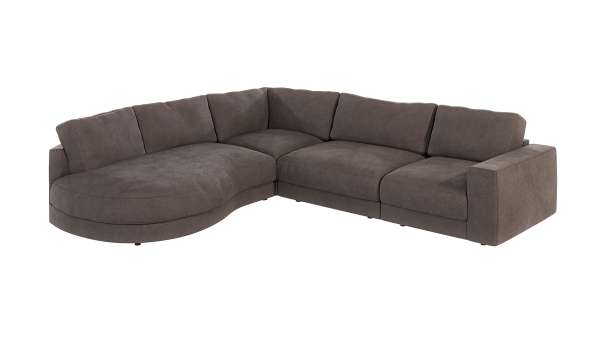 YSTI 6 seater corner sofa with fabric choices