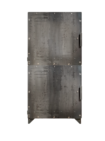 INDUSTRIAL LOFT - massiver Schrank aus Stahl, Farbauswahl 01
