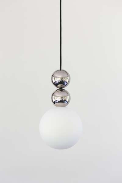 BOLA BOLA STEEL - Pendant lamp made of polished stainless steel