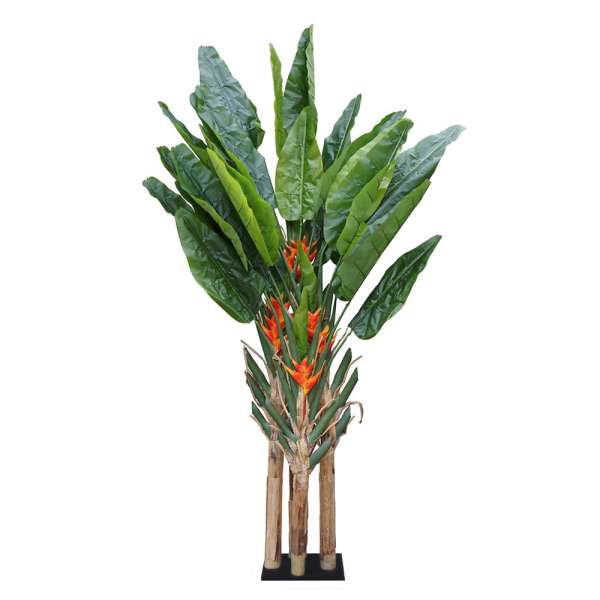 Kunstpflanzen - Strelitzienbaum mit Blumen 260 cm