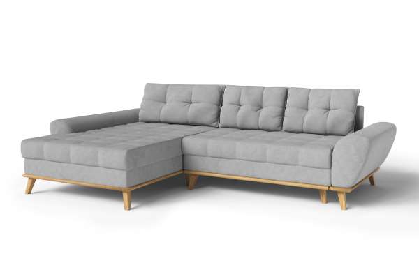 BALTI corner sofa with sleep function and fabric choices