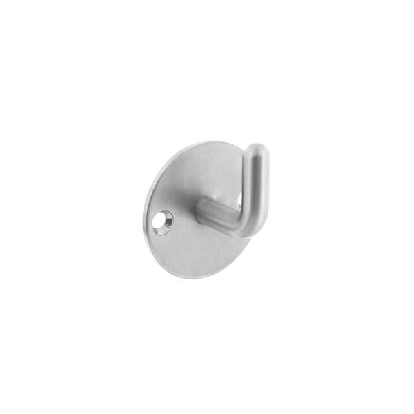 ROUND COAT HOOK BRUSHED STAINLESS STEEL