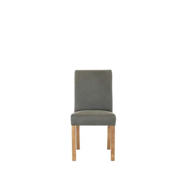 RUSTIK 1 Ein Gepolsterter Stuhl mit Holzbeinen