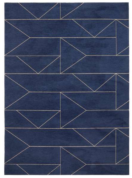MARLIN INDIGO - Teppich aus Polyester und Baumwolle