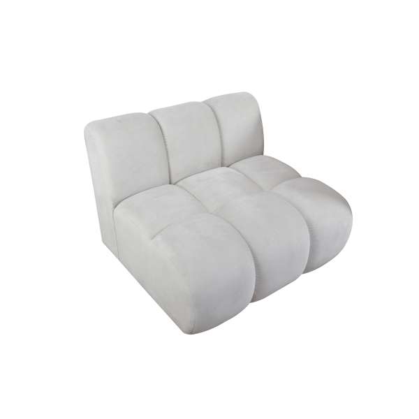 LEME - Modular sofa with fabric choices - straight element