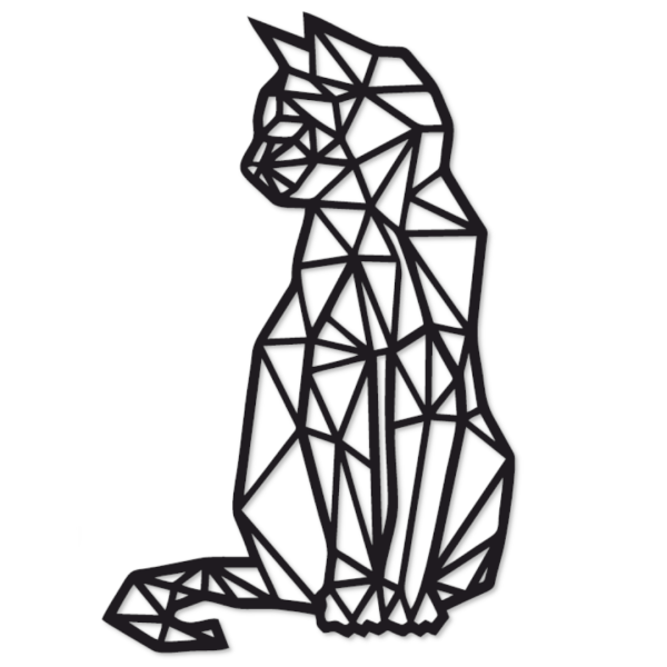 STEEL FRAME - Katze 3D-Wanddekoration