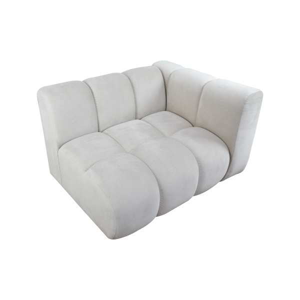 LEME - Modulares Sofa mit Stoffauswahlmöglichkeiten - Rechtes gerades Element