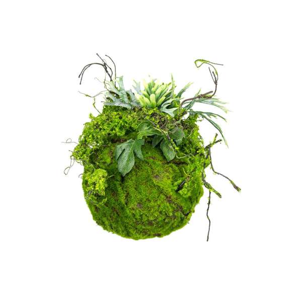Kunstpflanzen - Hängende Mooskugel 20 cm