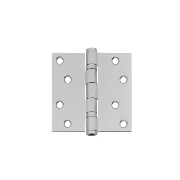 BALL BEARING HINGE SQUARE 89X89X2.5 MM UP TO 70 KG BRUSHED STAINLESS STEEL