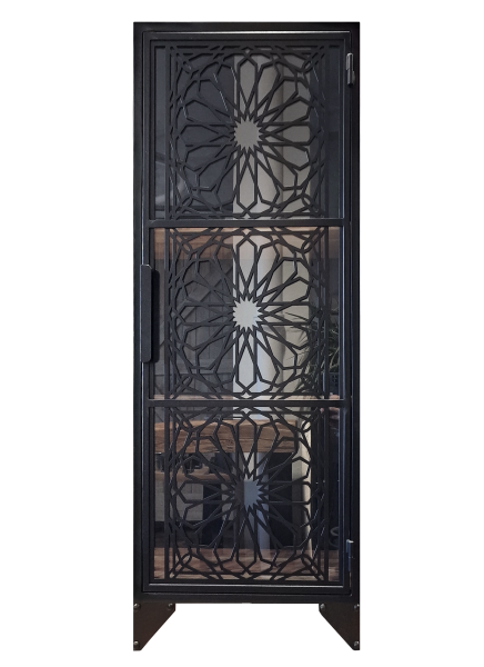MARRAKESCH LOFT - Vitrinenschrank aus Stahl und Glas im Loft Stil 02