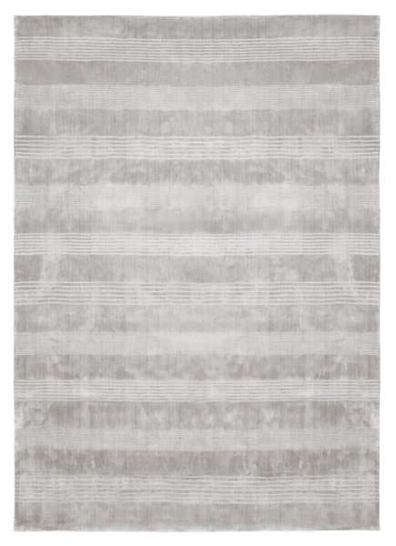 ZINA - Gray Teppich in einem warmen Grauton aus Viskose
