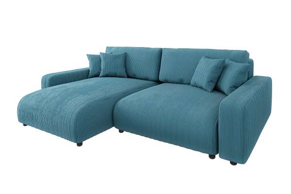ARASDU corner sofa with sleeping function and fabric choices