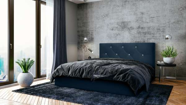KIRIB - cama con opciones de tejido 140x200 / 160x200 / 180x200