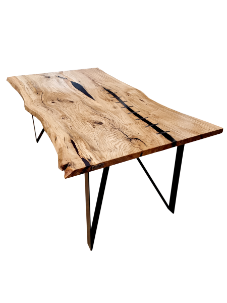 EPOXY SCAR - Solid oak dining table