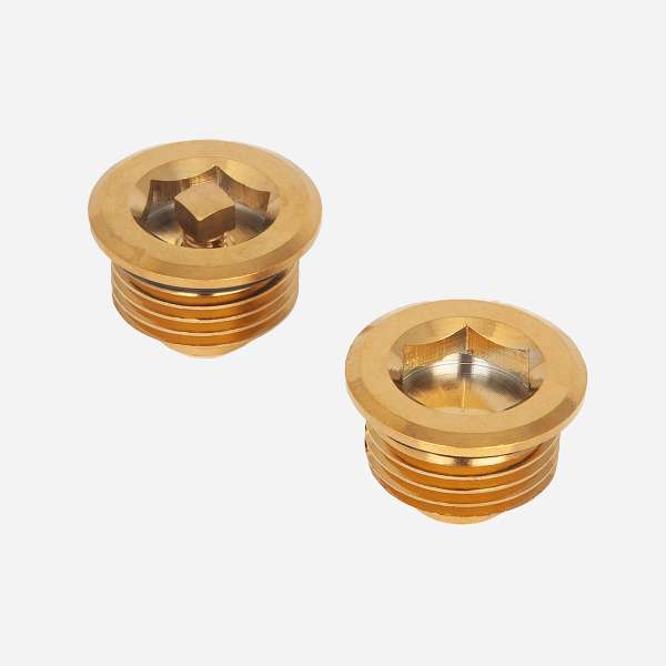 Vent valve and cover cap (pair) BVA1 I 2, polished brass