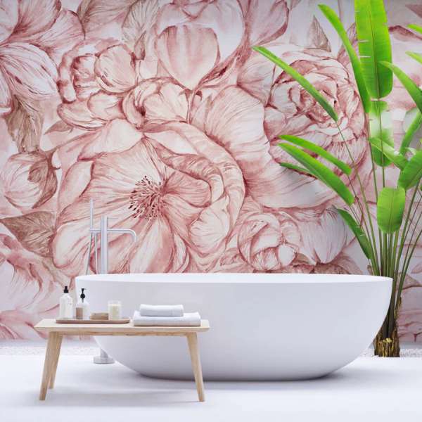 Brassica Pink - made-to-measure wallpaper