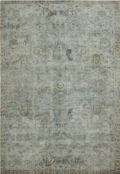 BOHO - Mint Teppich aus Polyester und Baumwolle