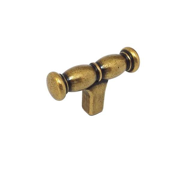 FURNITURE KNOB OLD GOLD T-BAR ACCADEMIA