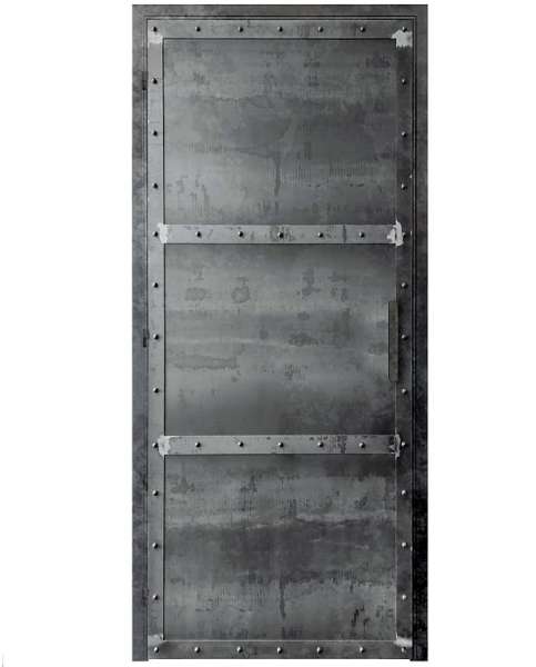 KNASTI industrial style steel revolving door with choices