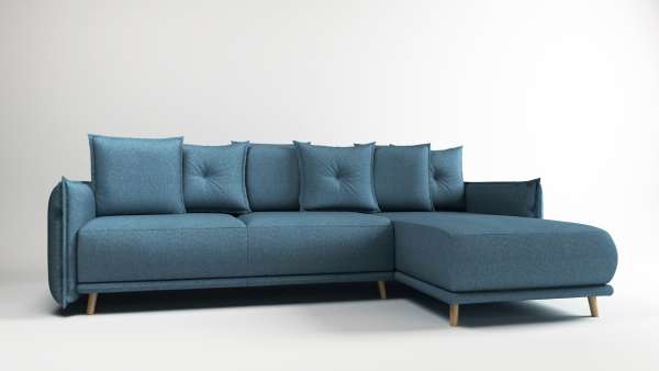 OCOSE corner sofa with sleep function and fabric choices