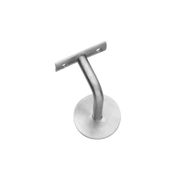 HANDRAIL HOLDER CURVED ROUND SUPPORT BRUSHED STAINLESS STEEL