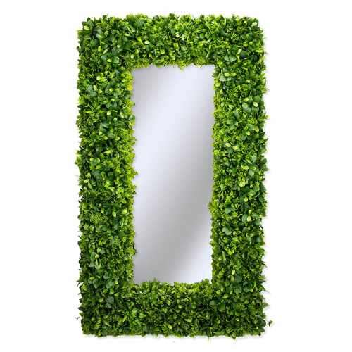 Large wall mirror in a plant frame 160x80cm