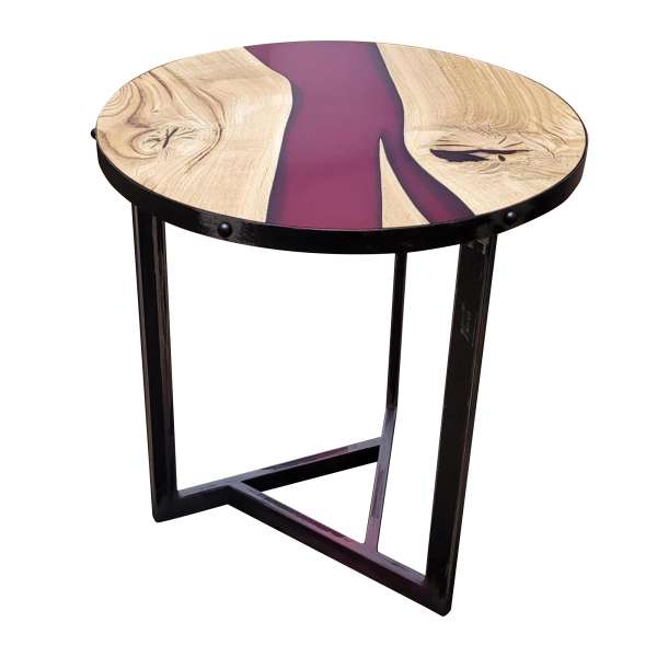 VELA LUKA 2 coffee table, side table made of oak and epoxy resin