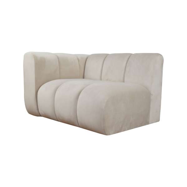 ATEMA - Modulares Sofa mit Stoffauswahlmöglichkeiten - Linkes gerades Element
