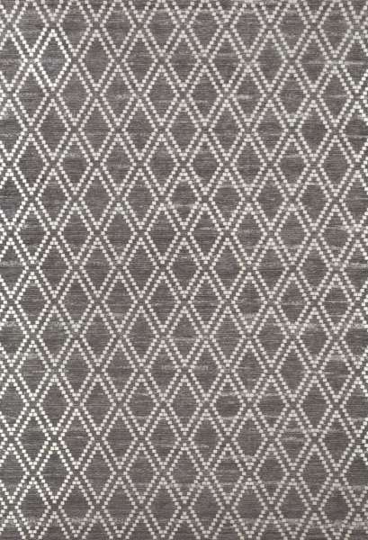 PONE - Gray Teppich in Braun, Weiß aus Polyester und Baumwolle