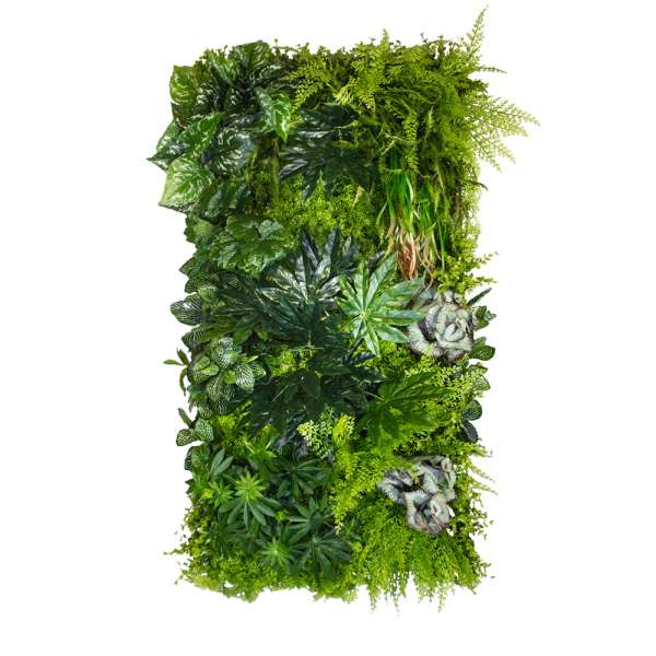 Grünes Innenpaneel - Vertikaler Garten Tropical 50x100 cm