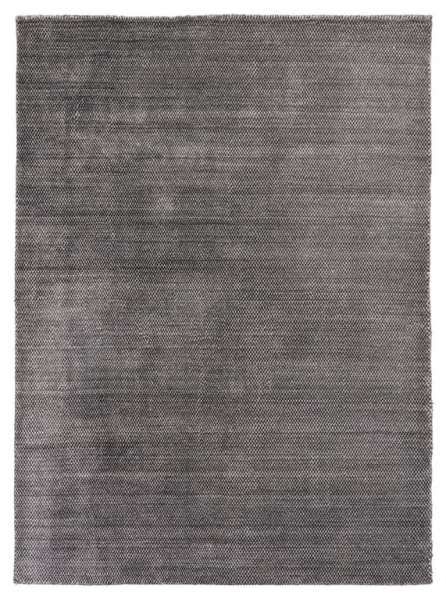 VALBO - Raven Teppich in dunkelgrau mit weiß aus Viskose und Wolle