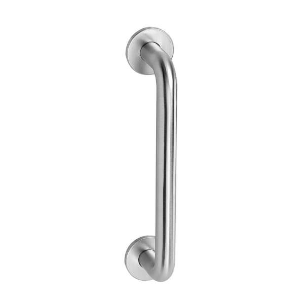 PUSH HANDLE ON ROUND ROSE 252 MM BRUSHED STAINLESS STEEL
