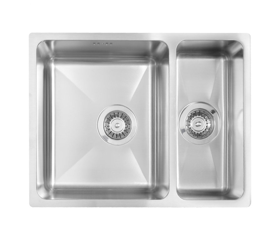 1,5-Becken Küchenspüle Einbauspüle Spülbecken mit Armatur aus Edelstahl 