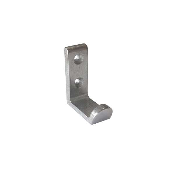 COAT HOOK STRAIGHT BRUSHED STAINLESS STEEL
