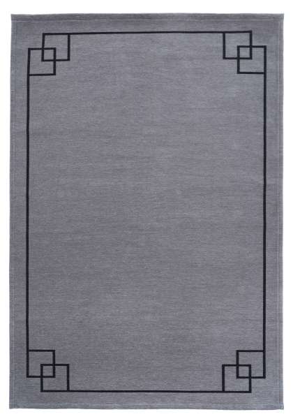 SOHO GRAY - Teppich aus Baumwolle und Polyester