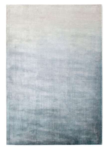 IRIS - Blue Teppich in Blau- und Beige ton aus Viskose