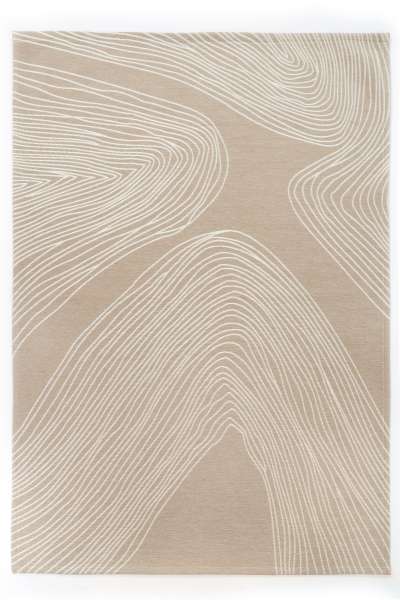ETNA BEIGE - Teppich aus Baumwolle und Polyester