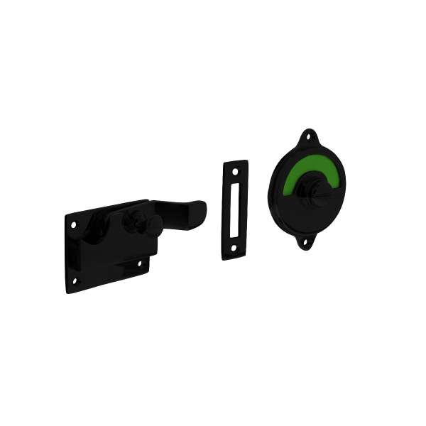 TOILET LOCKING WITH OFFSET GREEN / RED BLACK