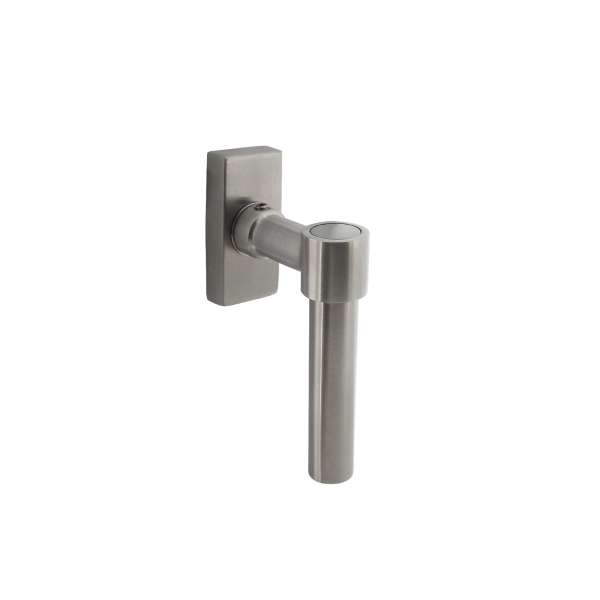 WINDOW HANDLE L MODEL RIGHT BRUSHED STAINLESS STEEL
