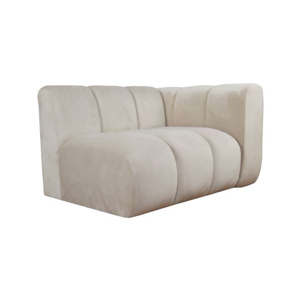 ATEMA - Modulares Sofa mit Stoffauswahlmöglichkeiten - Rechtes gerades Element