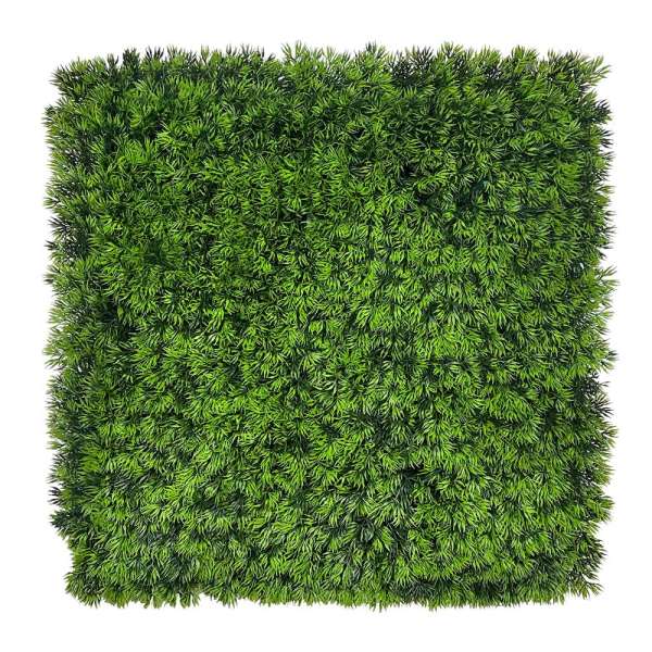 Alfombra de exterior - Seto verde artificial de pino 50x50cm